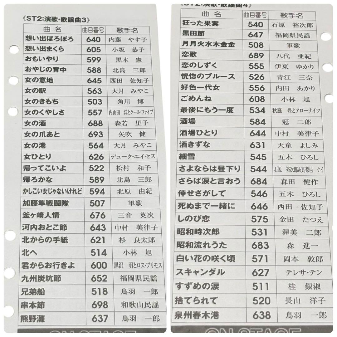 ON STAGE オンステージ 曲チップ 200曲 PK-ST12 カラオケ