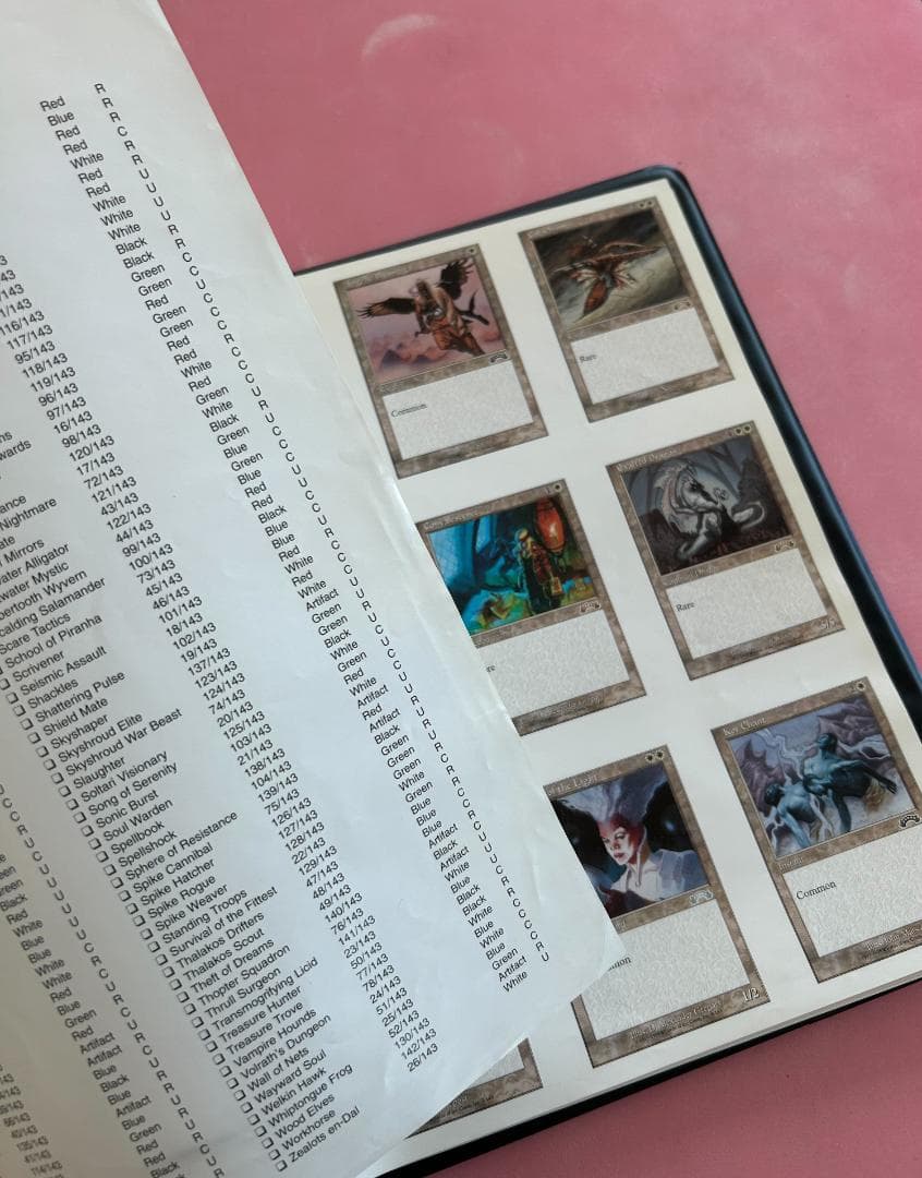 MTG エクソダス バインダー 全チェックリストカード付き