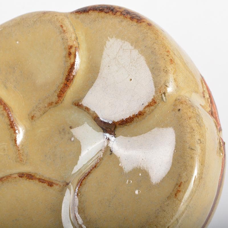 茶道具　高取焼　十四代亀井味楽造　梅香合　共箱　即中斎極め箱　M　R5952