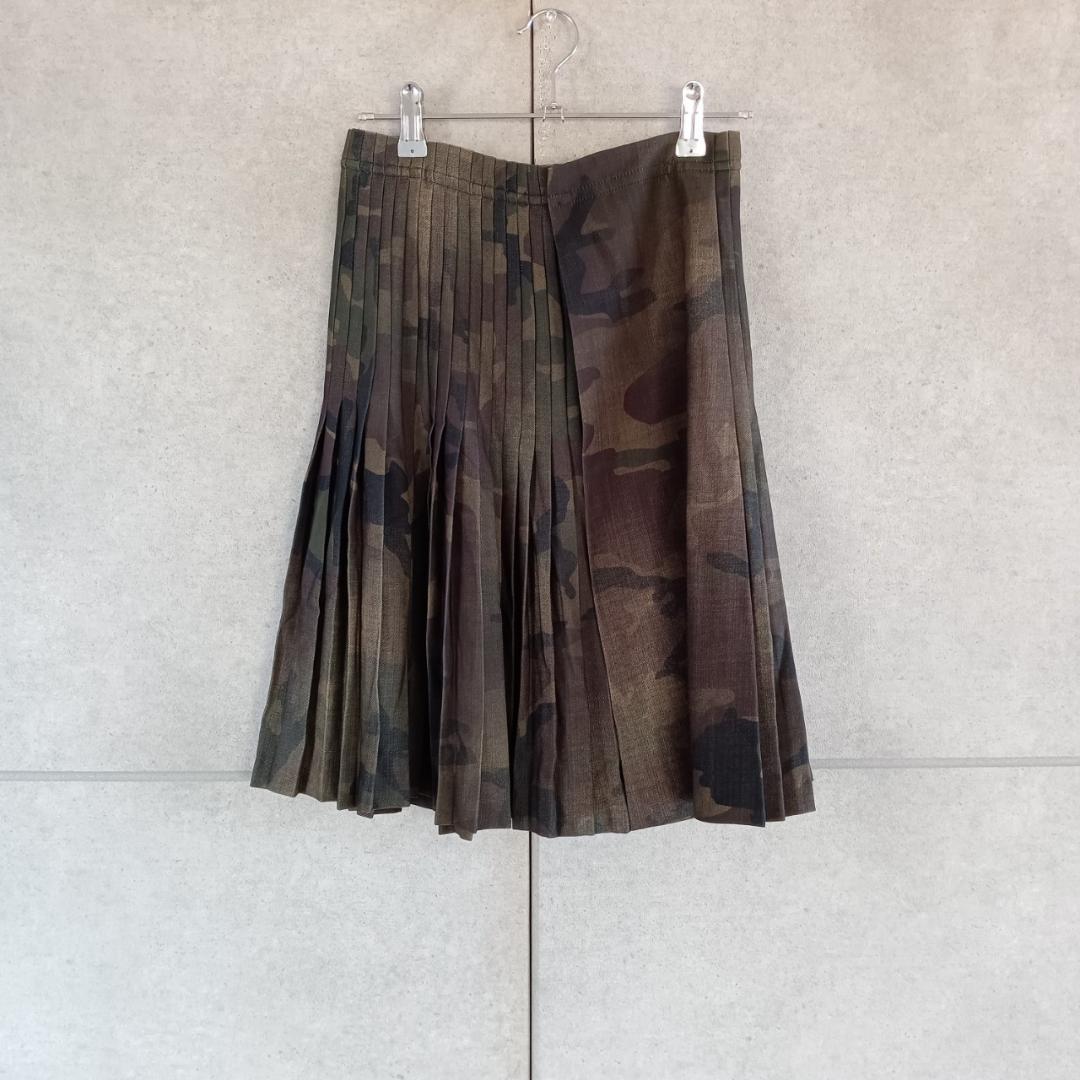 ERMANNO SCERVINO カモフラ プリーツスカート　X4363