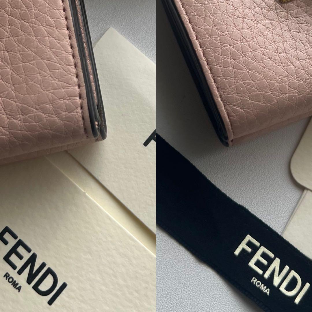 429 極上美品 FENDI フェンディ ピーカブー 3つ折り財布