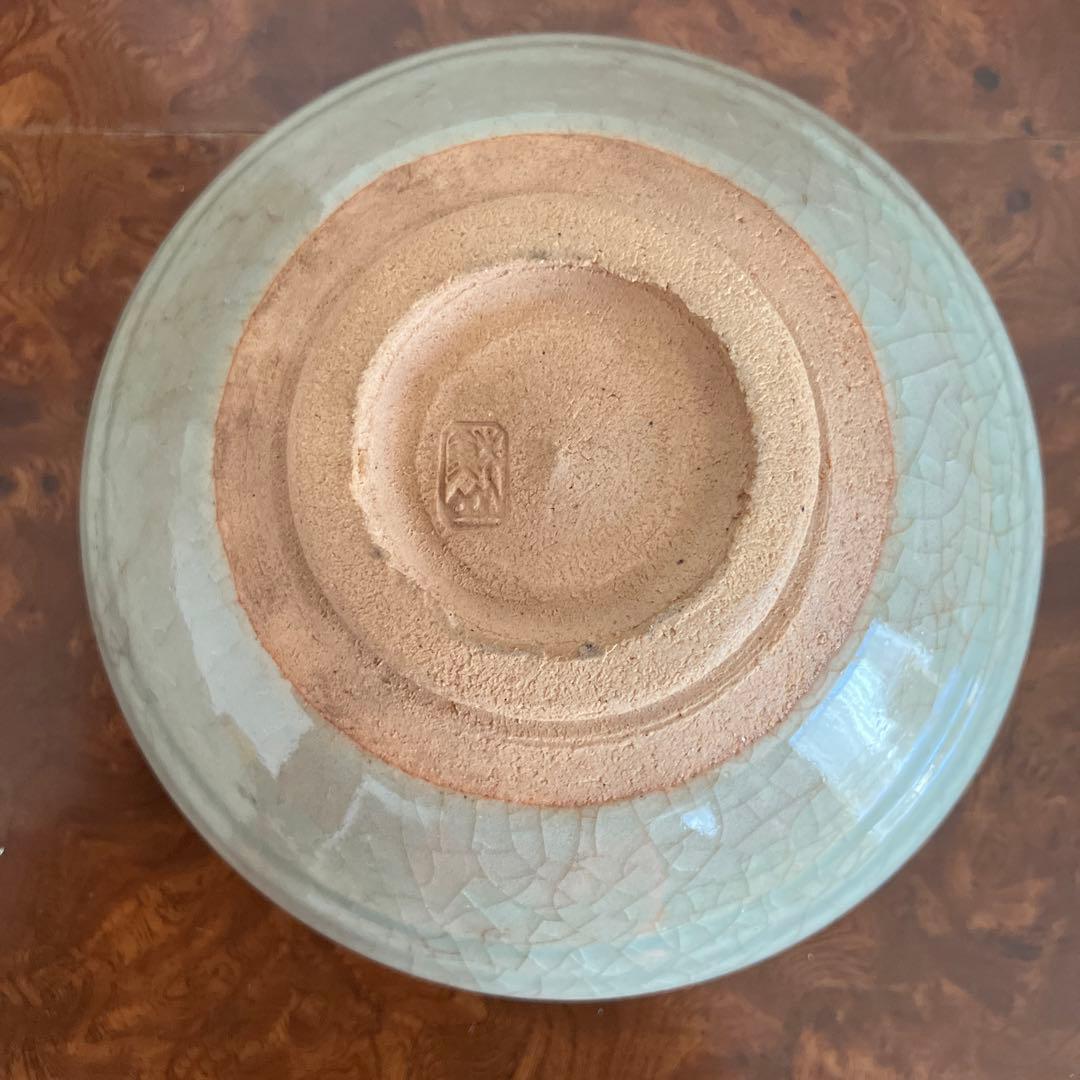 青磁　諏訪蘇山3代目　茶碗①