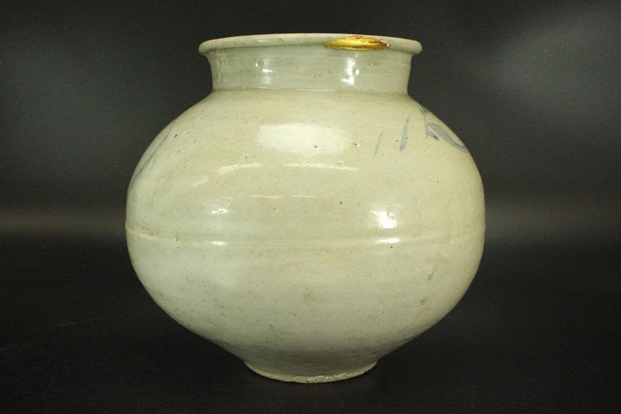 李朝 壷 φ23.8cm(ZE567)