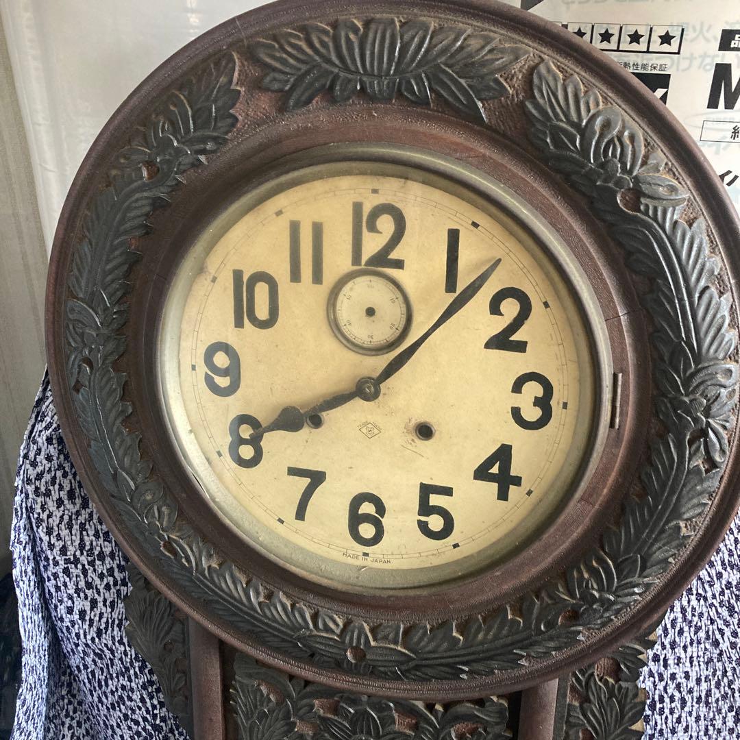 大型ひまわり時計ゼンマイ時計振り子時計