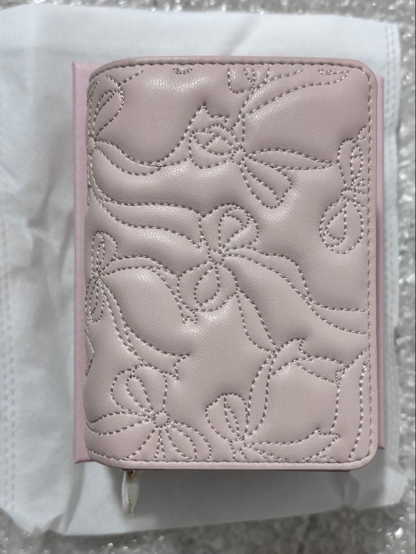 Maison de FLEUR リボンキルティング 財布 ピンク