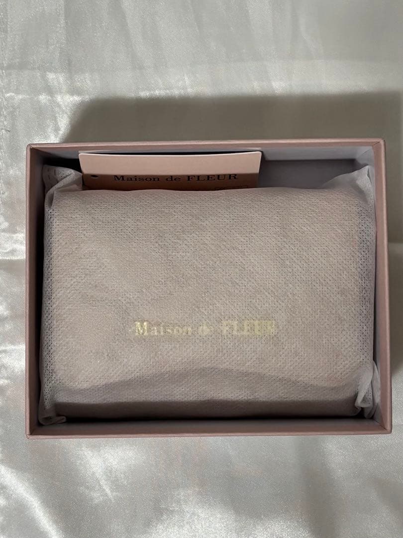 Maison de FLEUR リボンキルティング 財布 ピンク