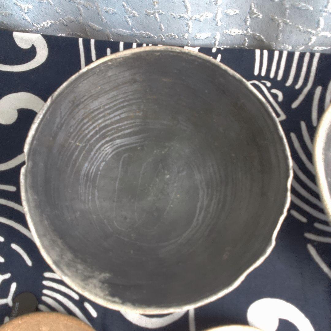 骨董１ 陶器製丸型皿5個セット中古
