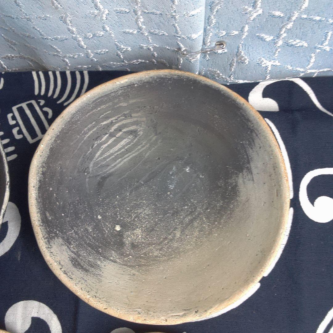 骨董１ 陶器製丸型皿5個セット中古