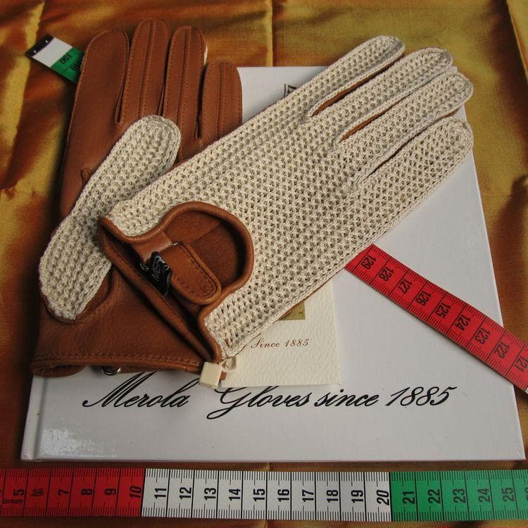 メローラ ディアコルク色メッシュ ドライビンググローブ フェラーリ別注元