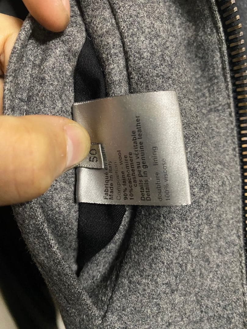 04aw dior homme レザーブルゾン スタジャン ディオールオム