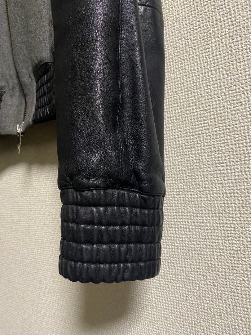 04aw dior homme レザーブルゾン スタジャン ディオールオム