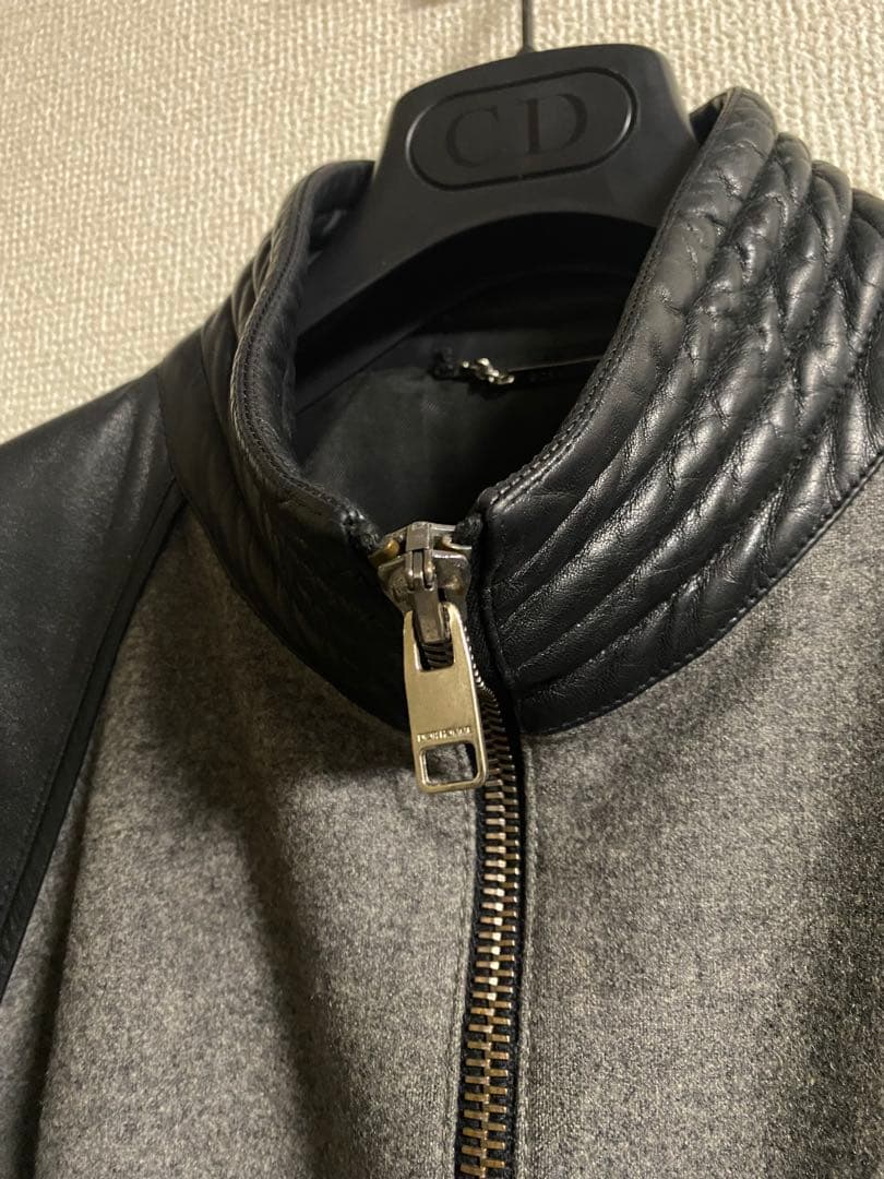04aw dior homme レザーブルゾン スタジャン ディオールオム