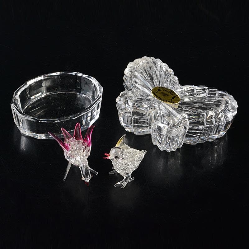 Baccarat　バカラ　クリスタルガラス　小物入　ガラス置物　4点　N6358