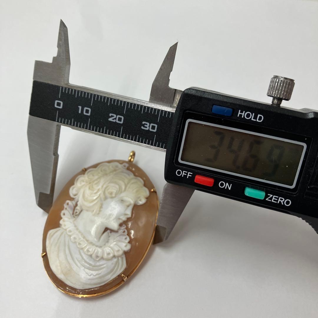 K18 カメオブローチ&ペンダントトップ　2way