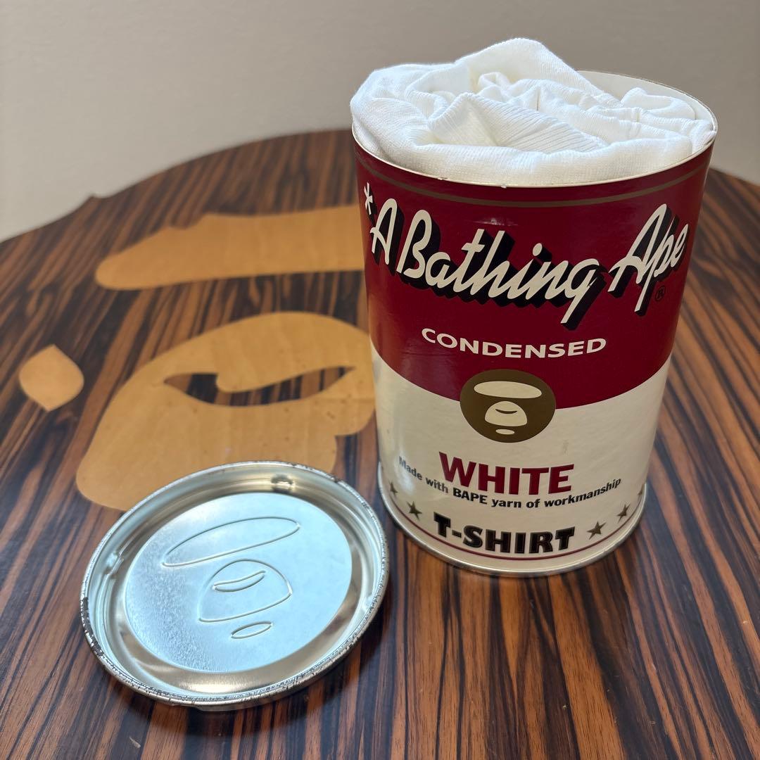 d*7様 新品未使用 BAPE 青山限定 缶 Tシャツ 日本製 APE エイプ
