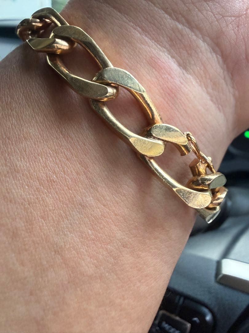 珍品 金巻き3ミクロン激渋ブレスレット19.5cm