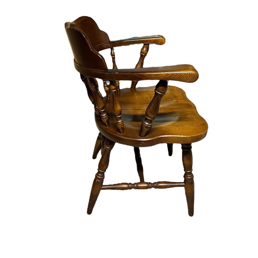 【送料無料】飛騨産業 キツツキ ウィンザーチェア アームチェア アンティーク ②