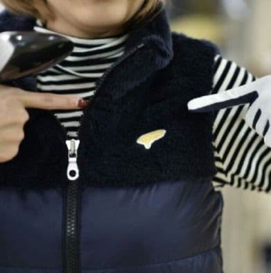 さくママ　美品！ビームスゴルフ　中綿ワンピースМ　紺