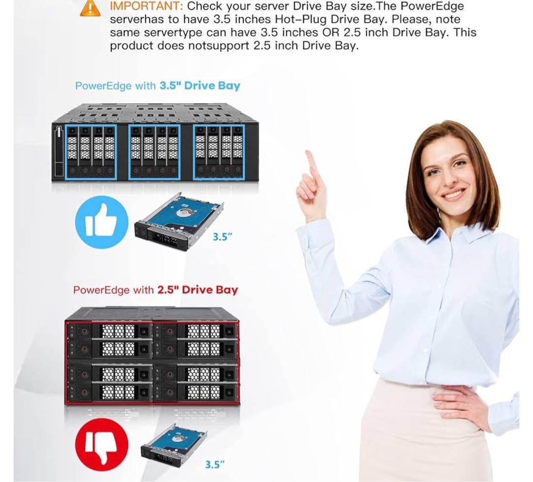 WUYILED 【2個パック】 3.5インチハードドライブキャディ