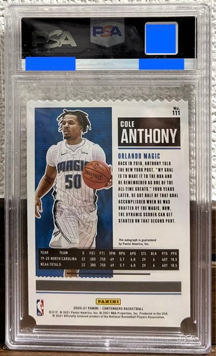 Cole Anthony PSA10 RC auto 50シリ超貴重