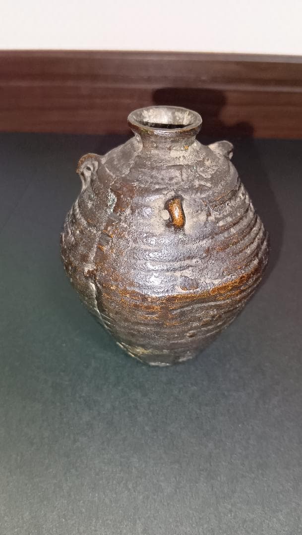 李王家伝来 古銅三耳小壺 緑青の美