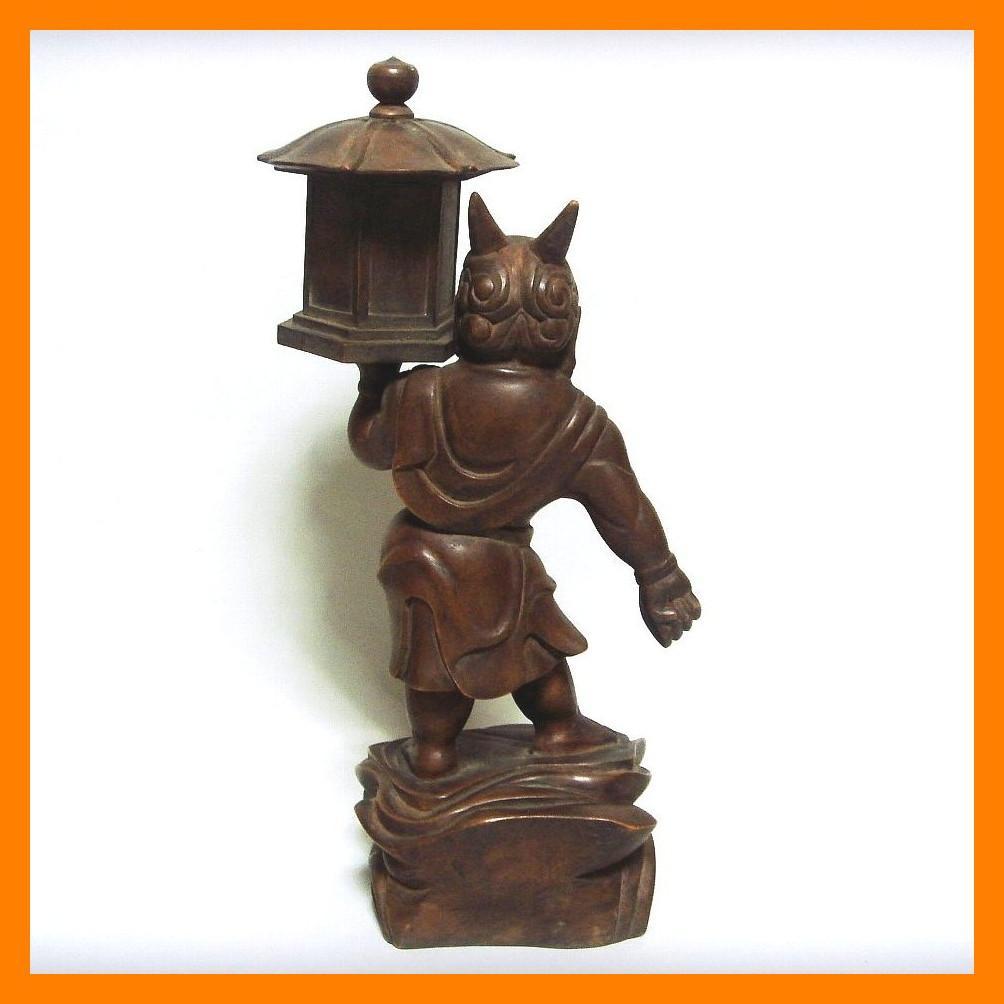 540『木彫 天燈鬼』　/骨董品 古美術 古玩 アンティーク