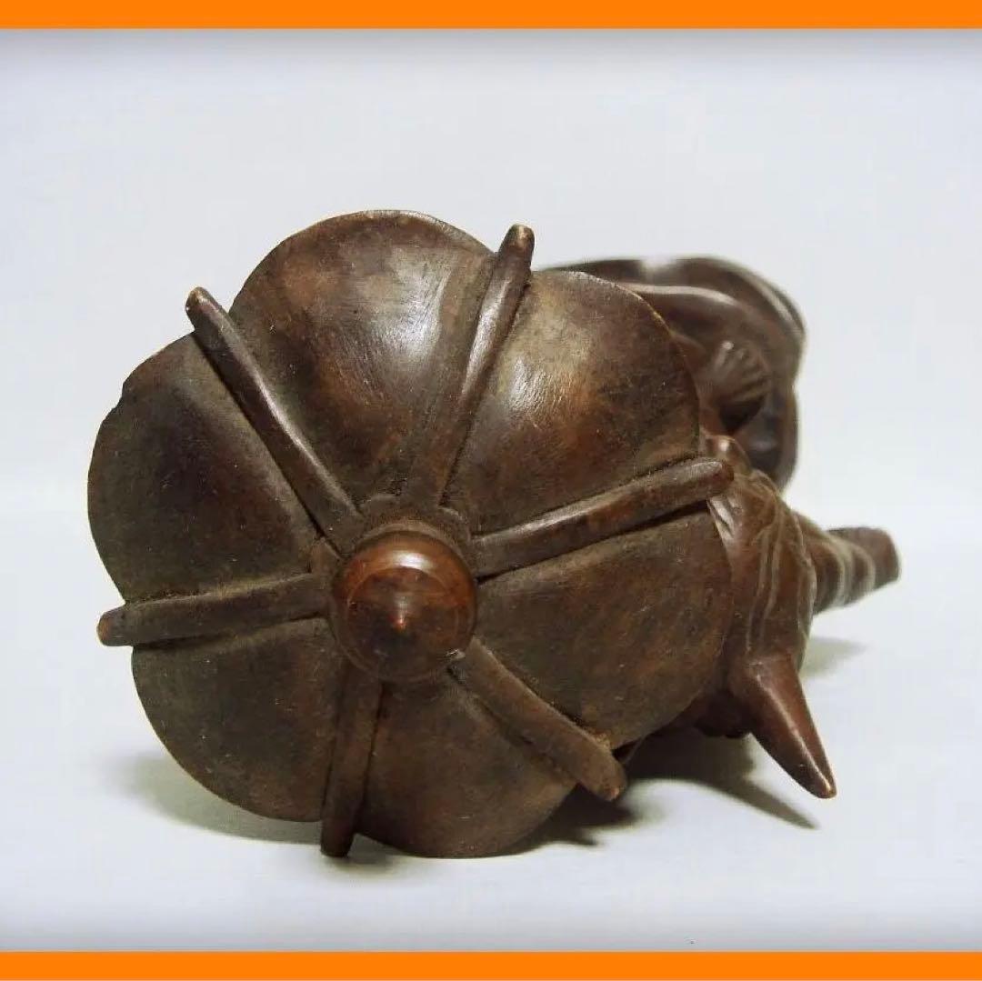 540『木彫 天燈鬼』　/骨董品 古美術 古玩 アンティーク