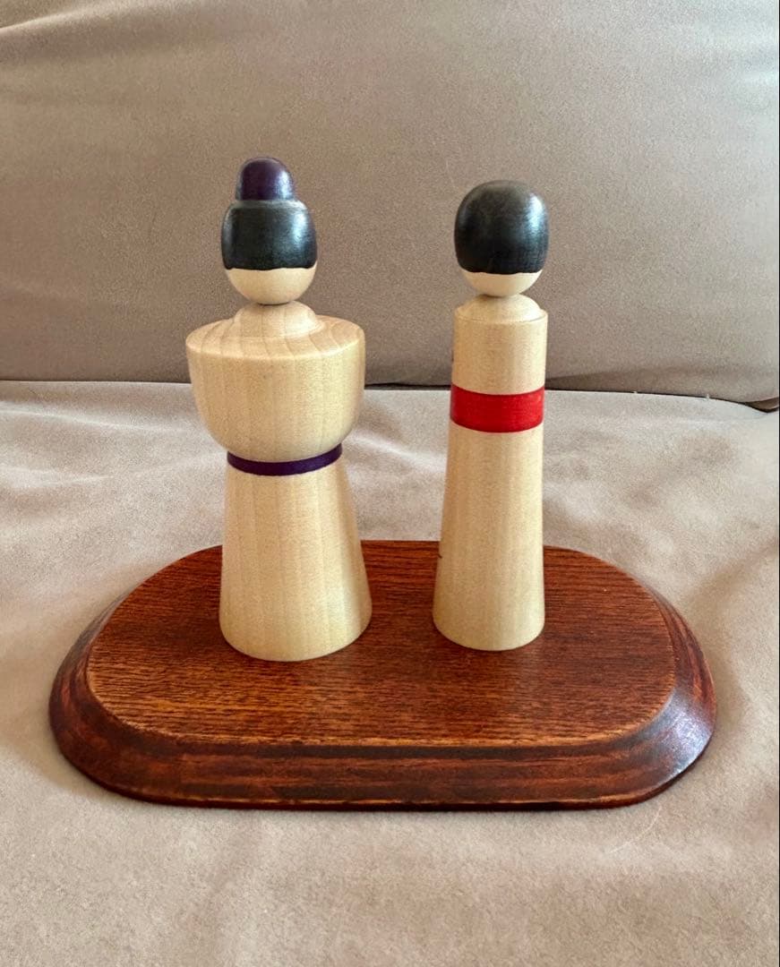 ［美品］こけし雛 柿澤是隆 鳴子こけし