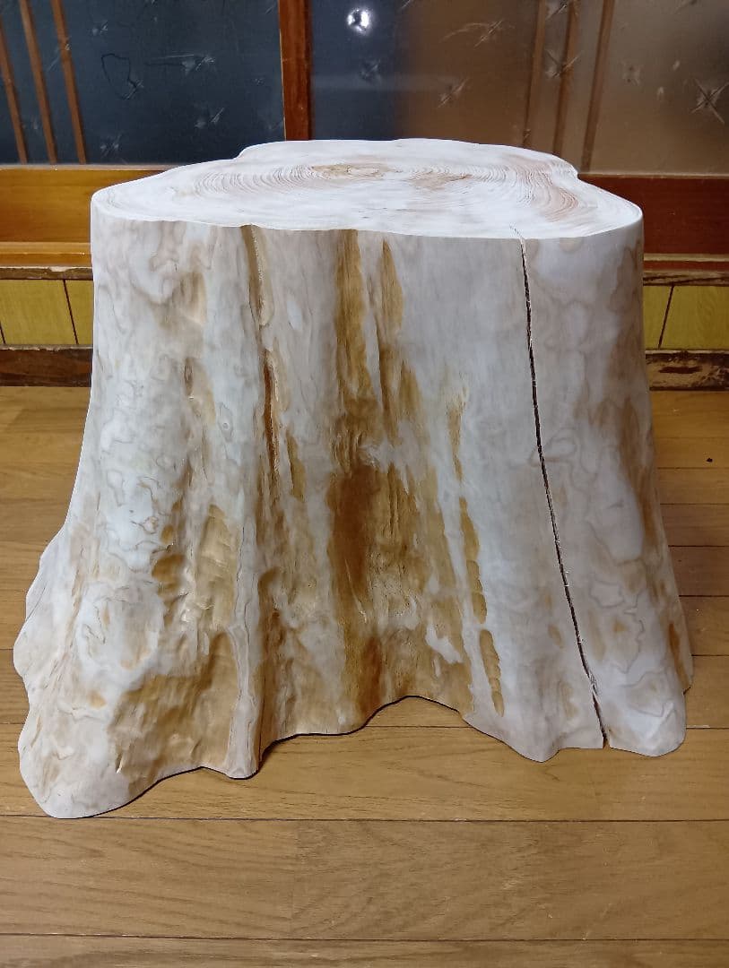 椅子　ひのき　切り株　丸太　サイドテーブル　檜