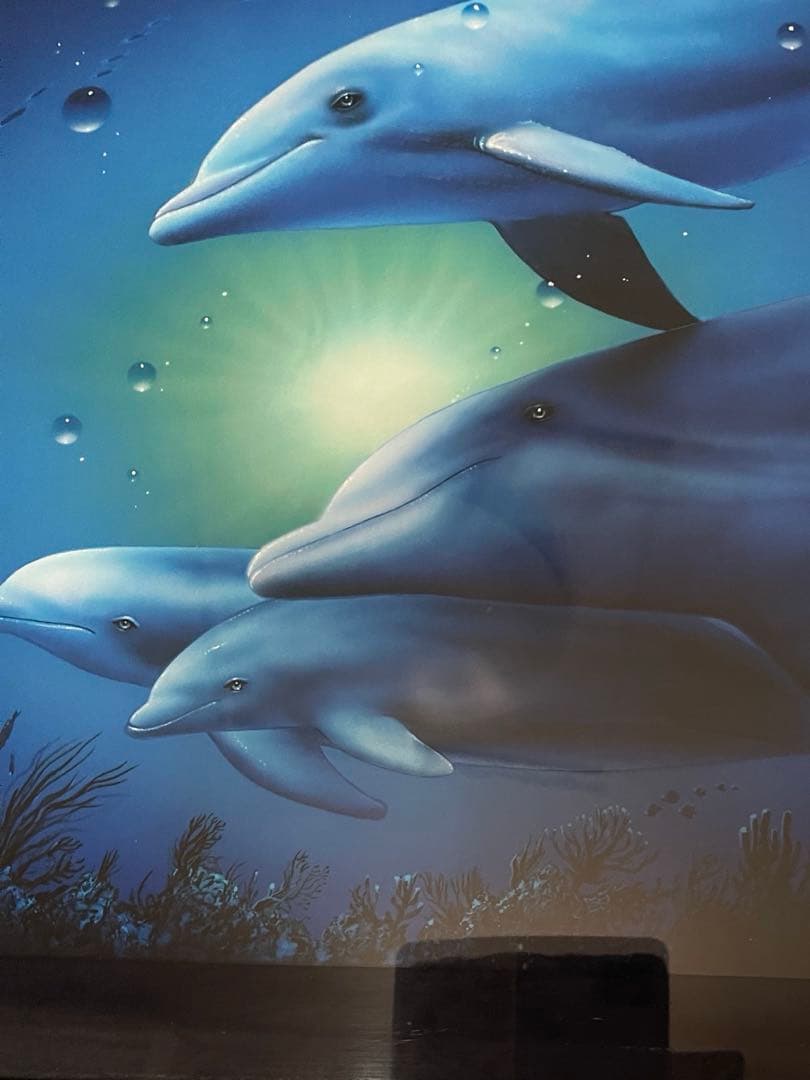 クリスチャン・ラッセン　版画　「ポイント　オブ　ライト」 ミクスドメディア