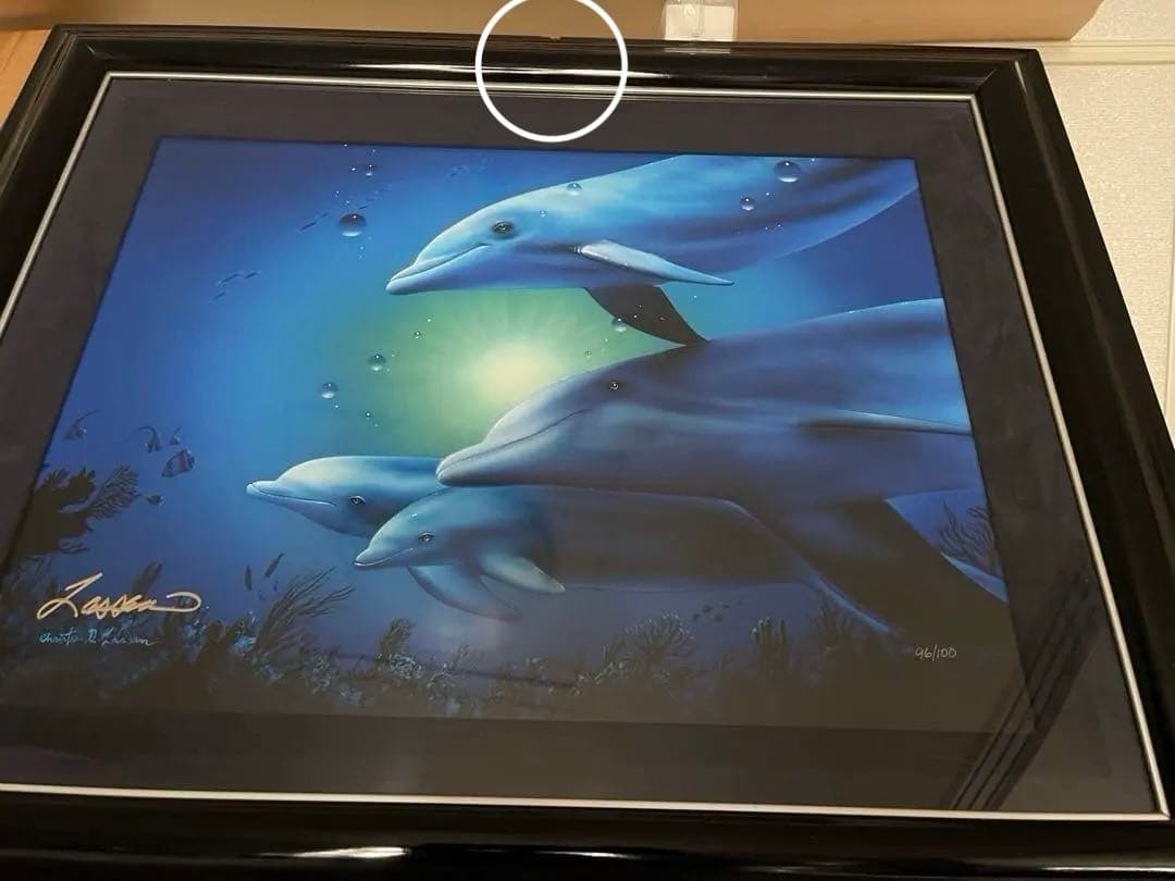 クリスチャン・ラッセン　版画　「ポイント　オブ　ライト」 ミクスドメディア