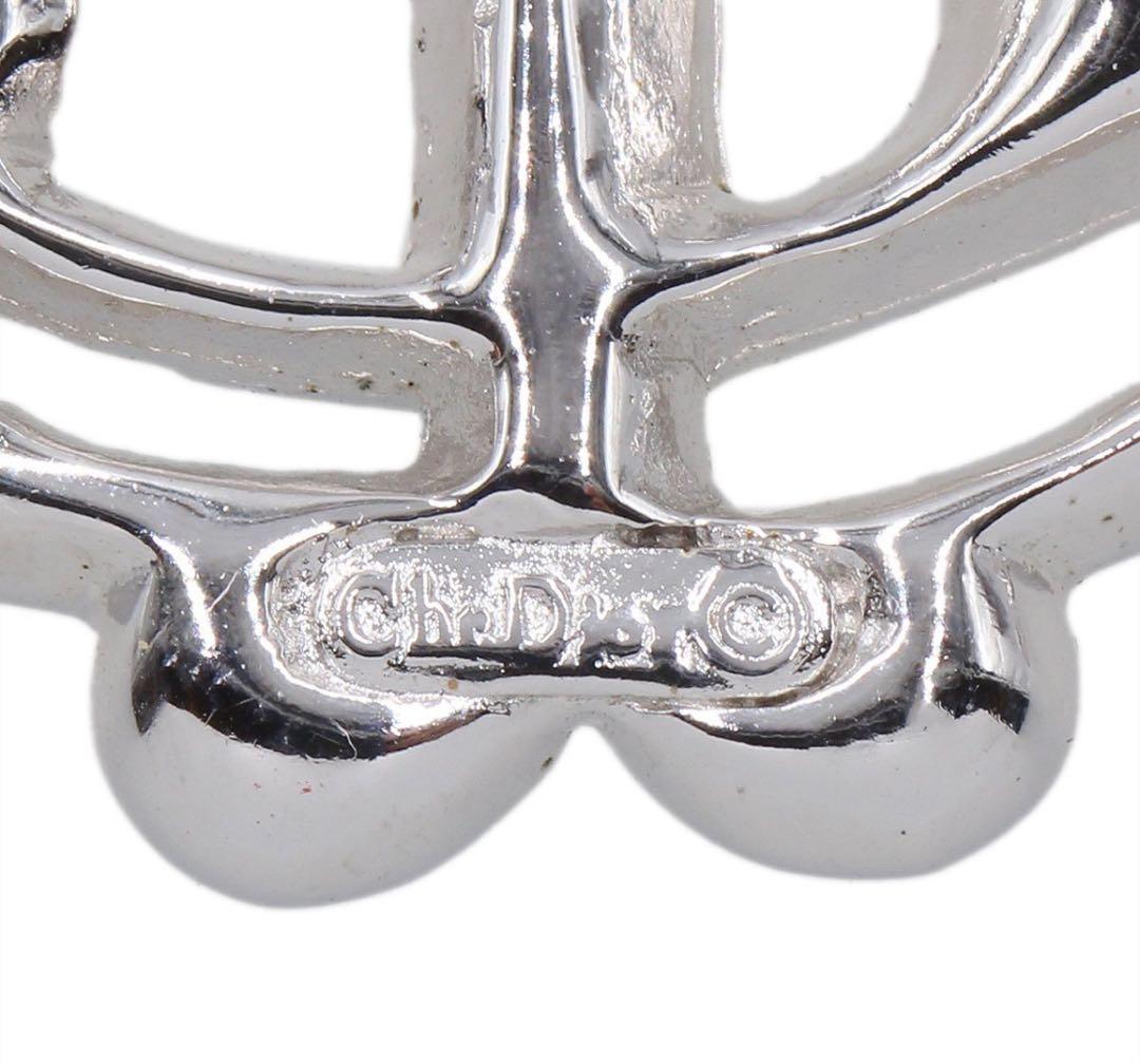 H2982 超美品!! クリスチャンディオール ラインストーン ブローチ