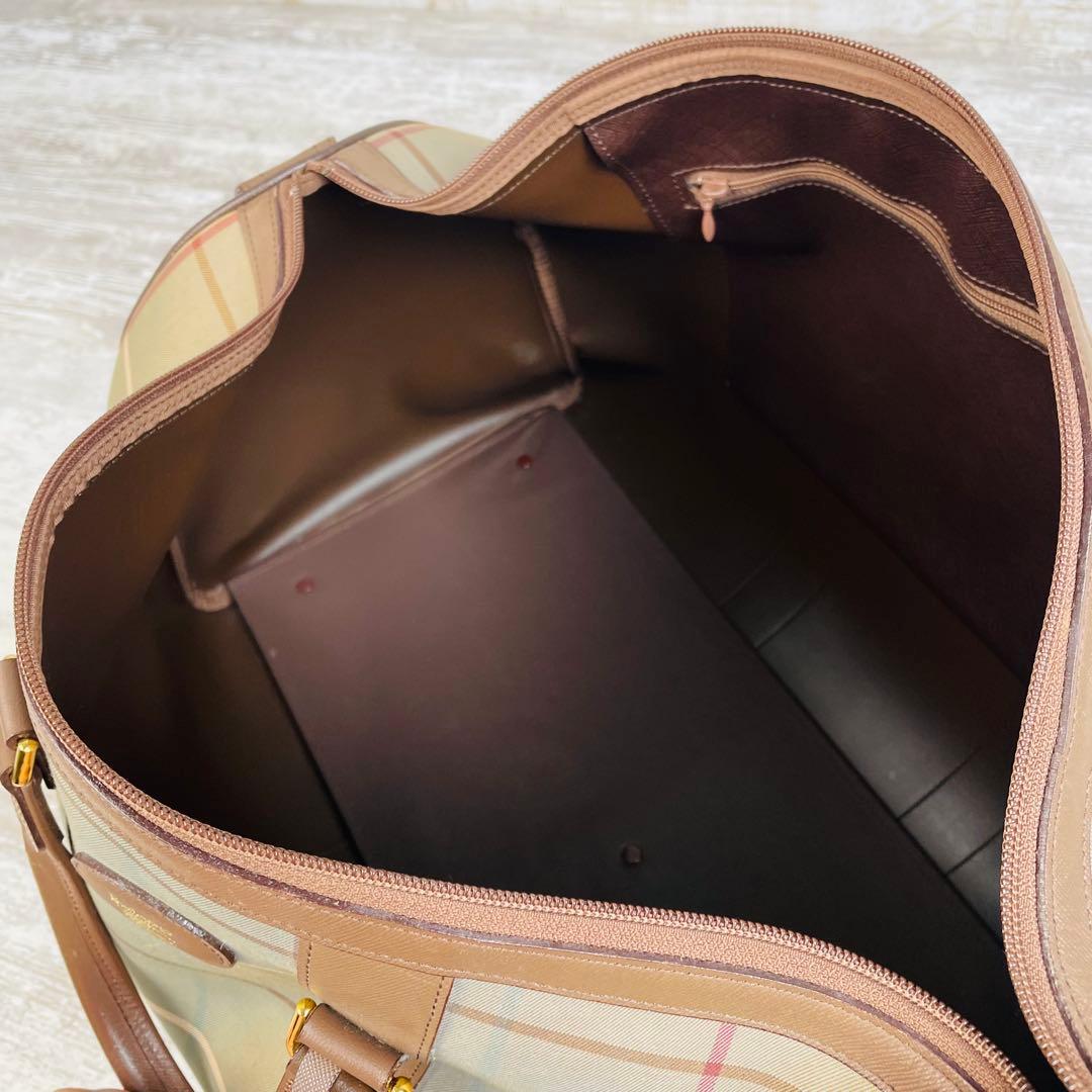 Burberrys バーバリー ボストンバッグ チェックビンテージ 南京鍵付き