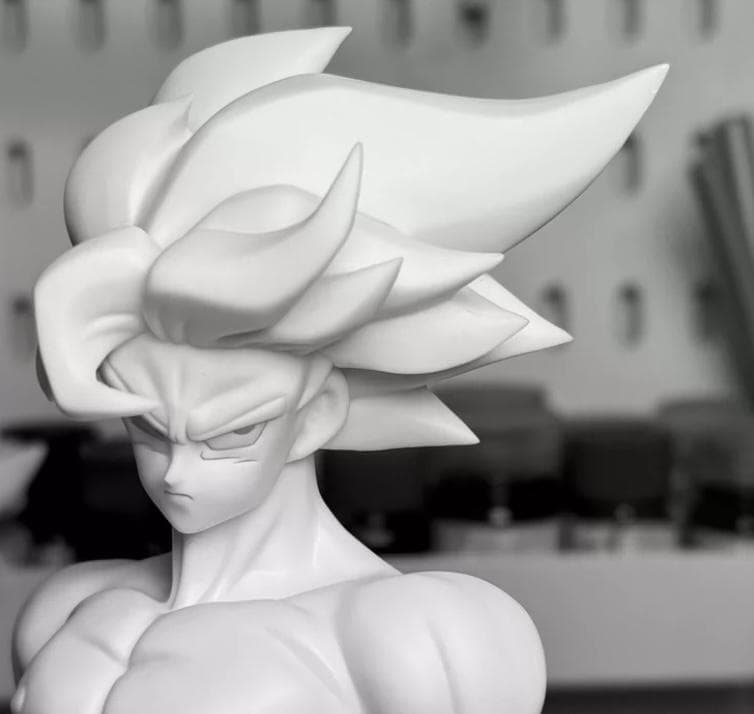 ドラゴンボール 伝説の超サイヤ人 、空しい決着 未塗装 樹脂 フィギュア