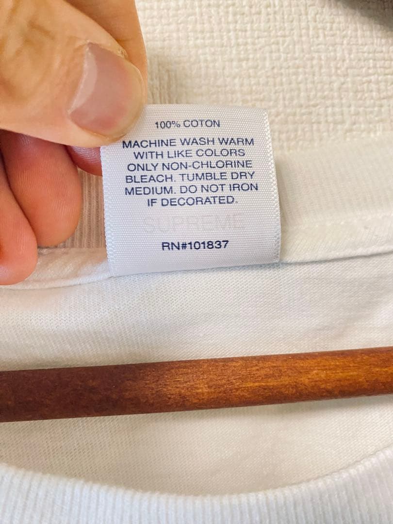 中古 Supreme Cross Box Logo Tee \"White\"