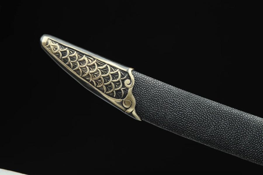 サメの皮の海竜刀 模造刀 居合刀 武士道 武具 漢剣 唐刀 龍泉剣 手鍛造打