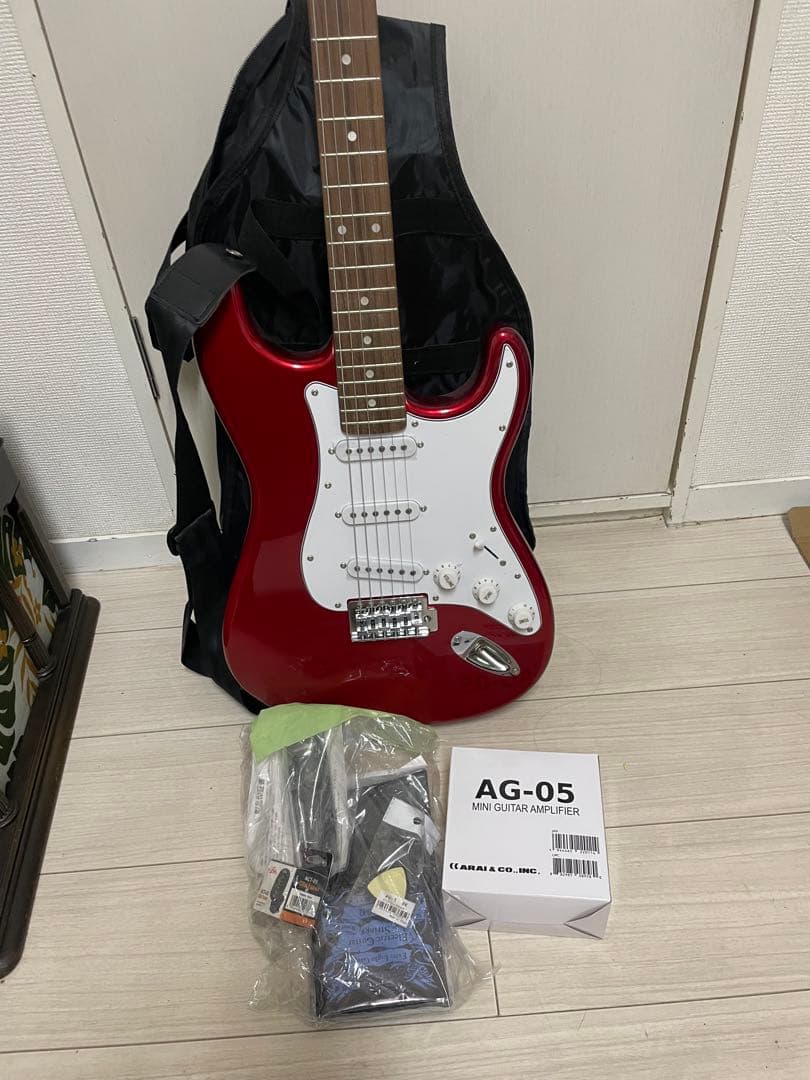 Legend ストラトタイプ キャンディアップルレッド 赤