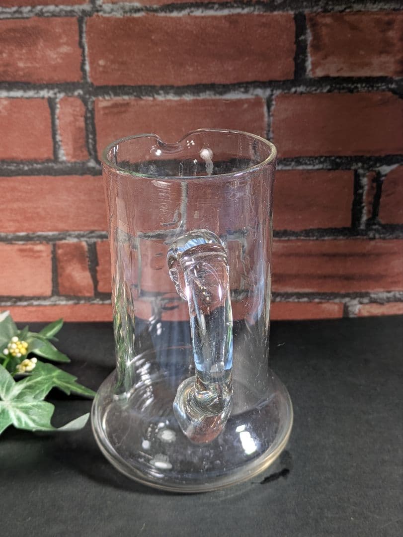 イギリス アンティーク ガラス製 ウォーターピッチャー ジャグ