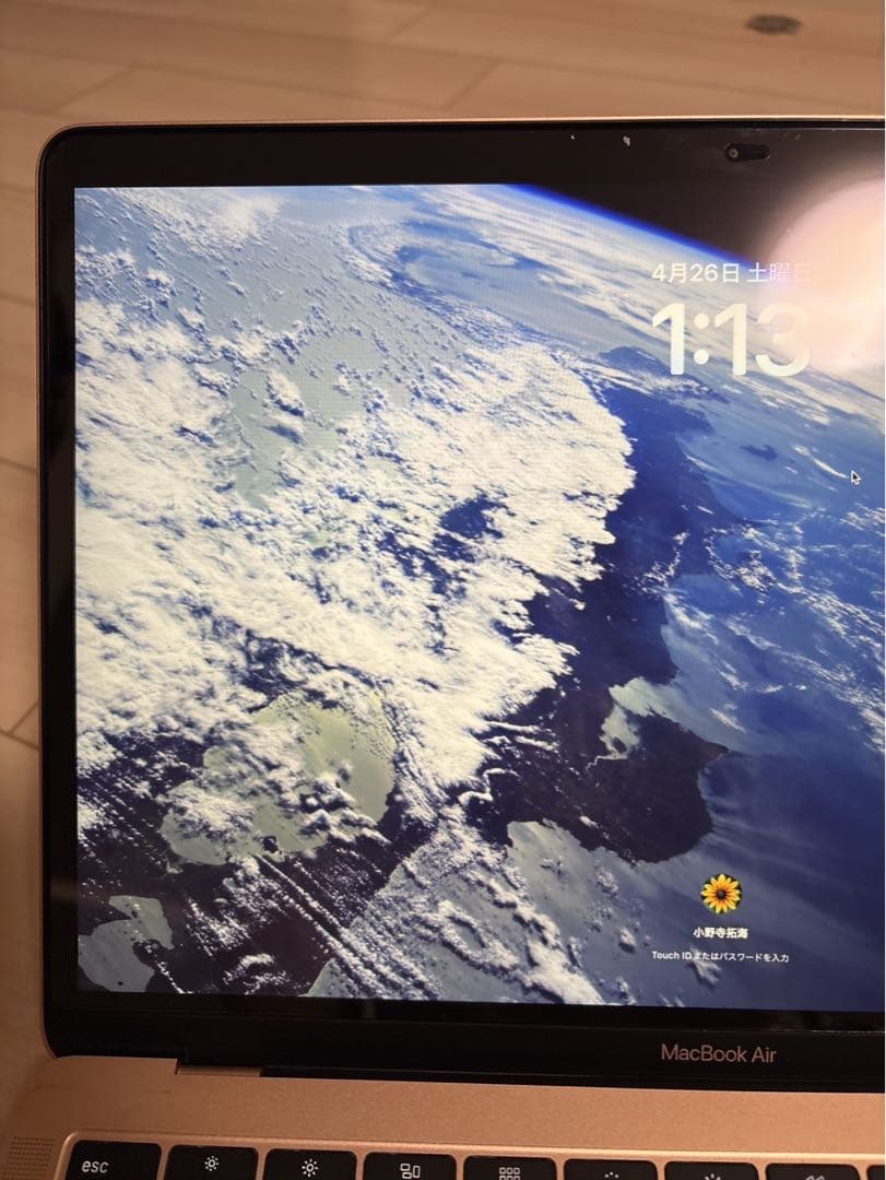 MacBook Air 13インチ ゴールド