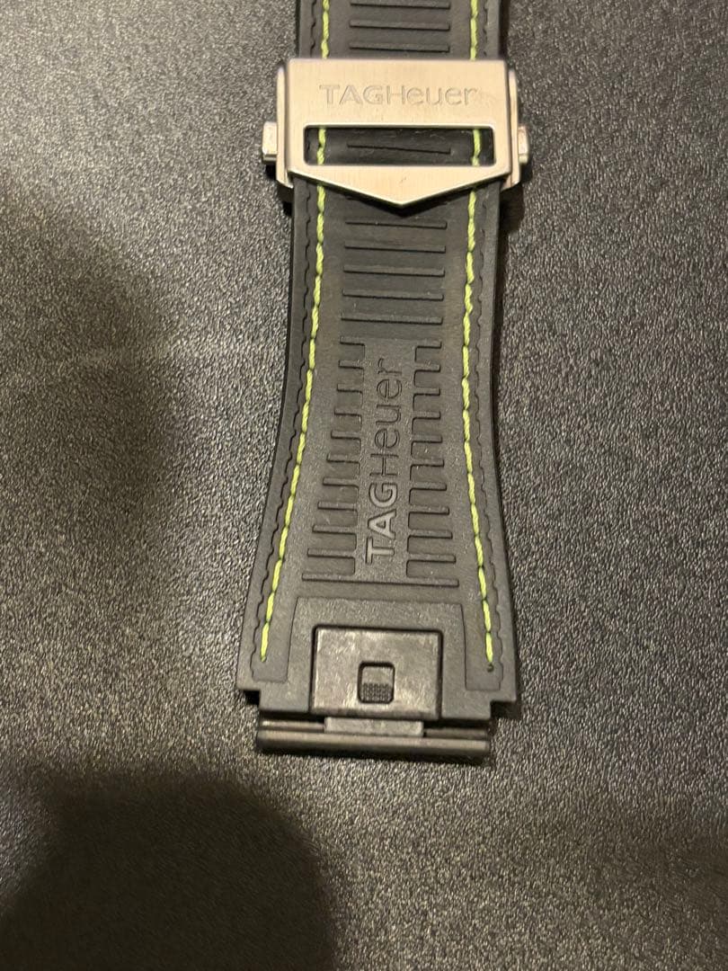 【美品】タグホイヤーコネクテッド 交換用ベルト ラバー×ステッチ