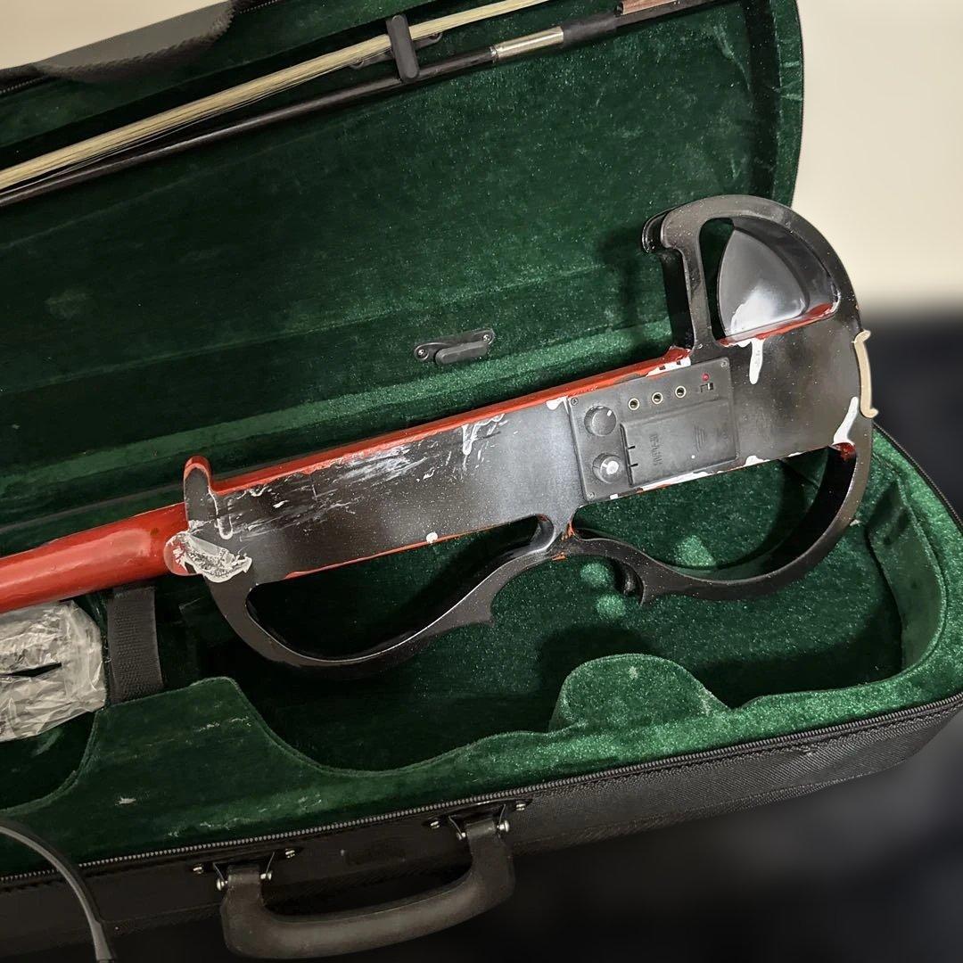 エレキバイオリン 4/4サイズ ケース 弓付属 弦楽器