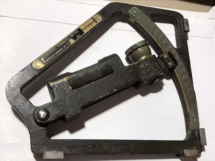 1944年　米軍　砲兵　象限儀　動作品