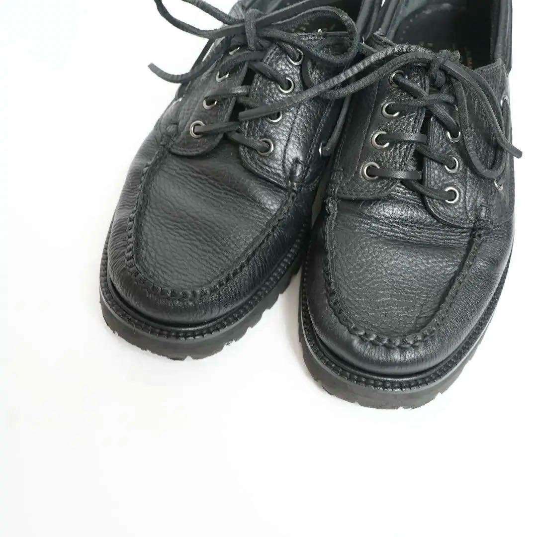 未使用級✨バーニーズニューヨーク×ジーエイチバス レザーデッキシューズ　27cm