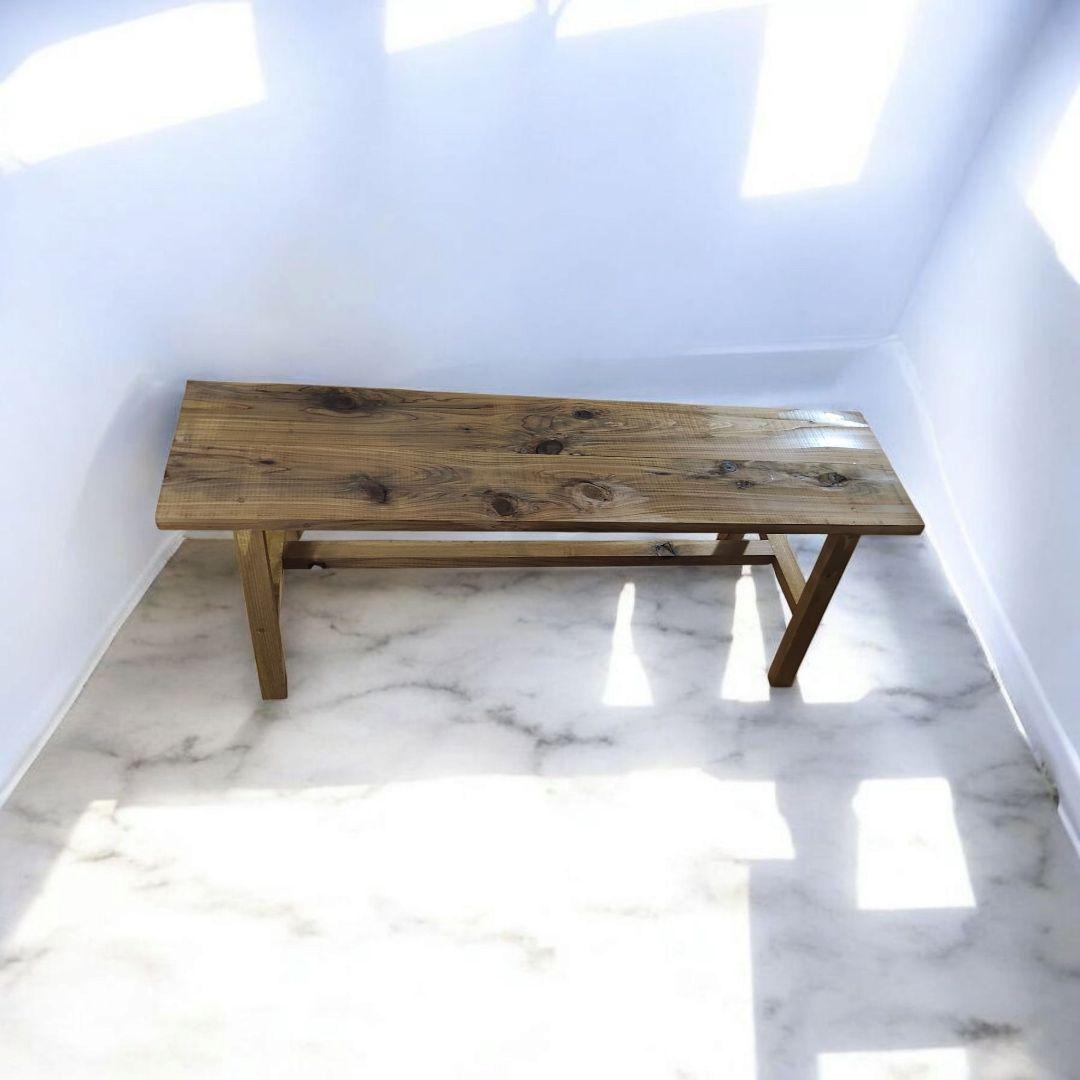 新生活を彩るシンプルな木製/ベンチ/スツールチェア