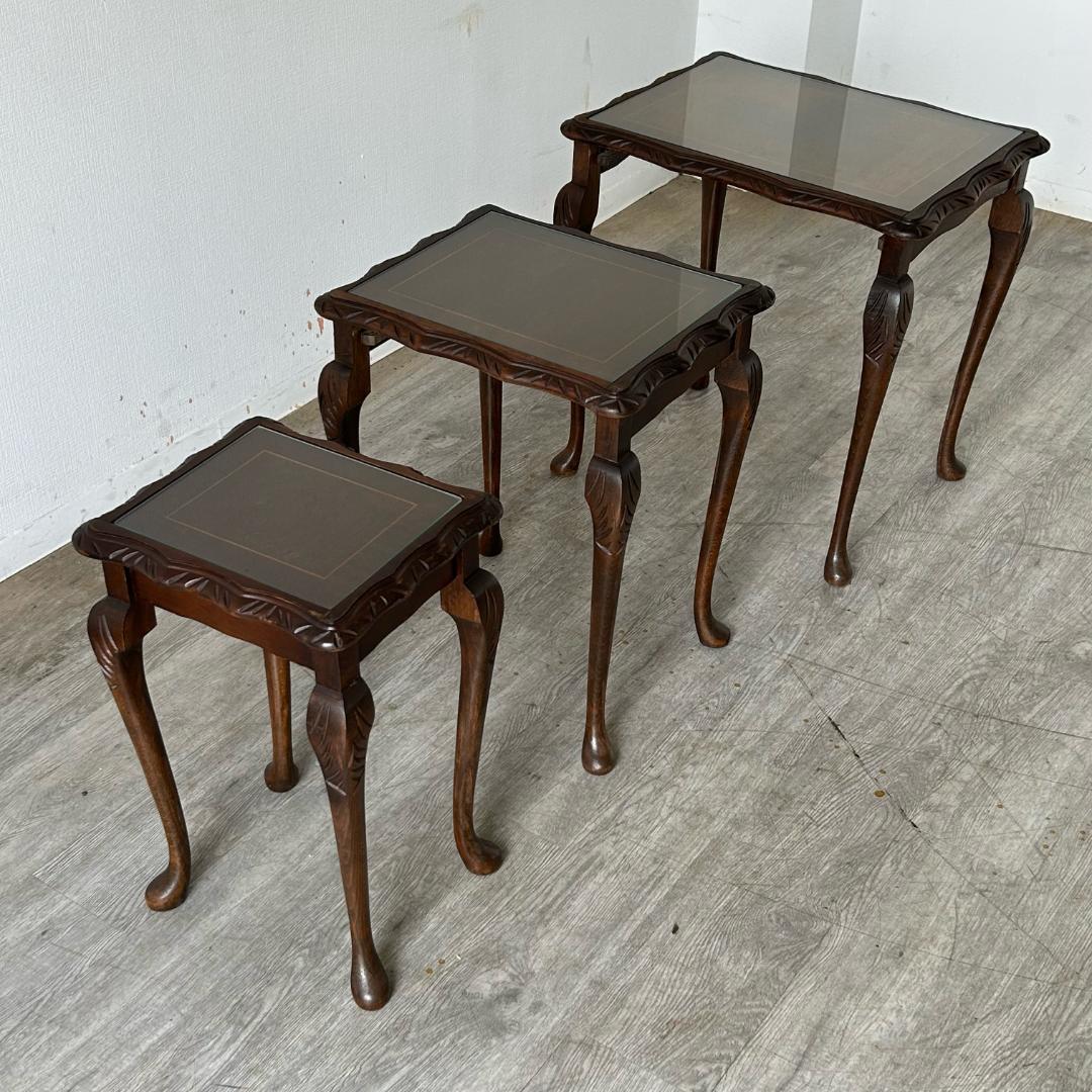 イギリス アンティーク 家具 ネストテーブル 1940年頃 596A