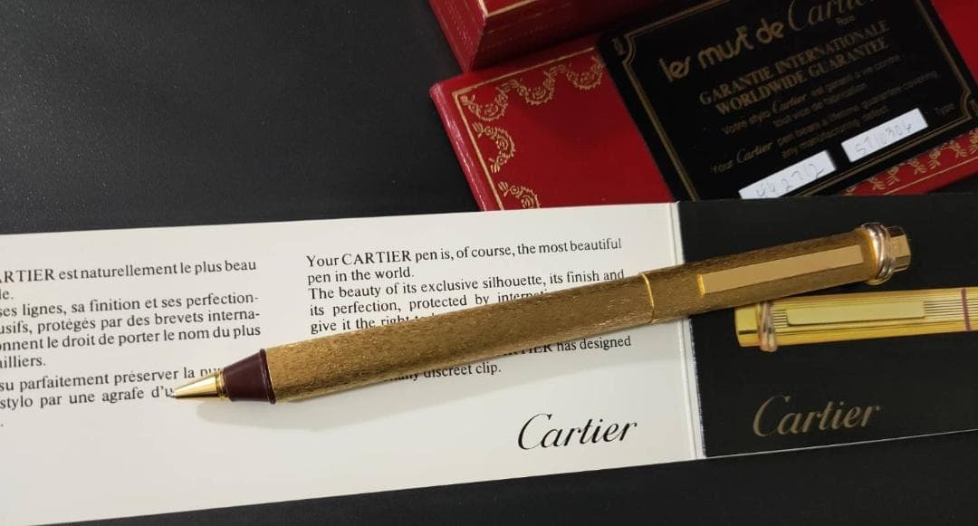 極美品 ヴィンテージ カルティエ Cartier トリニティ ボールペン 3