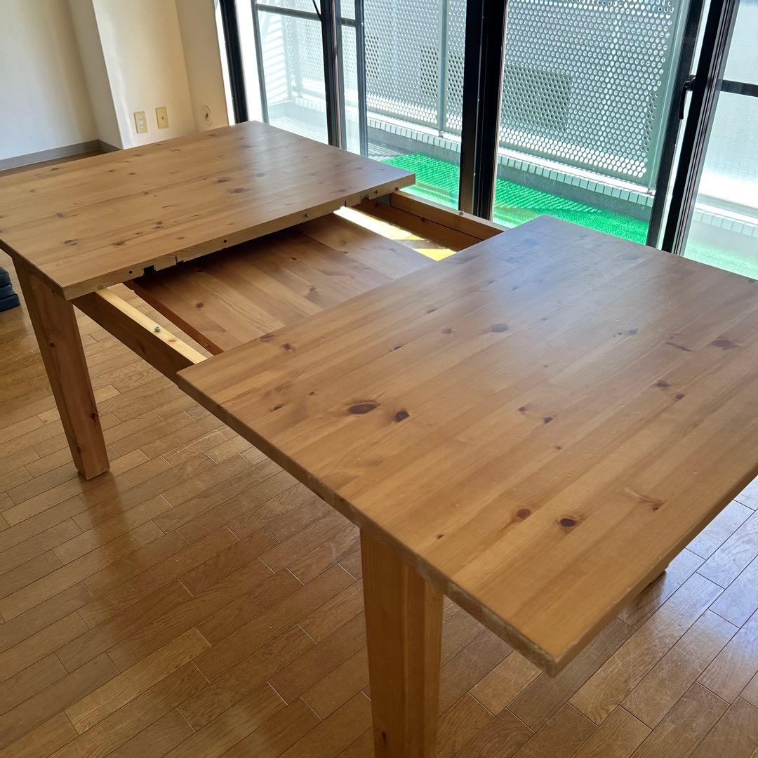 IKEA イケア 伸長式 ダイニングテーブル 無垢材　STORNAS　廃盤