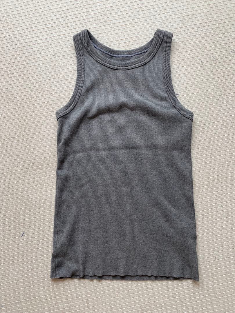 ドゥーズィエムクラス　LOREL RIB タンクトップ　グレー