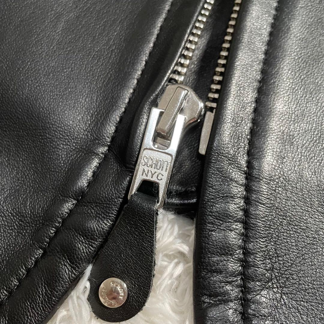 美品 ショット ラムスキン ライダースジャケット 241xx