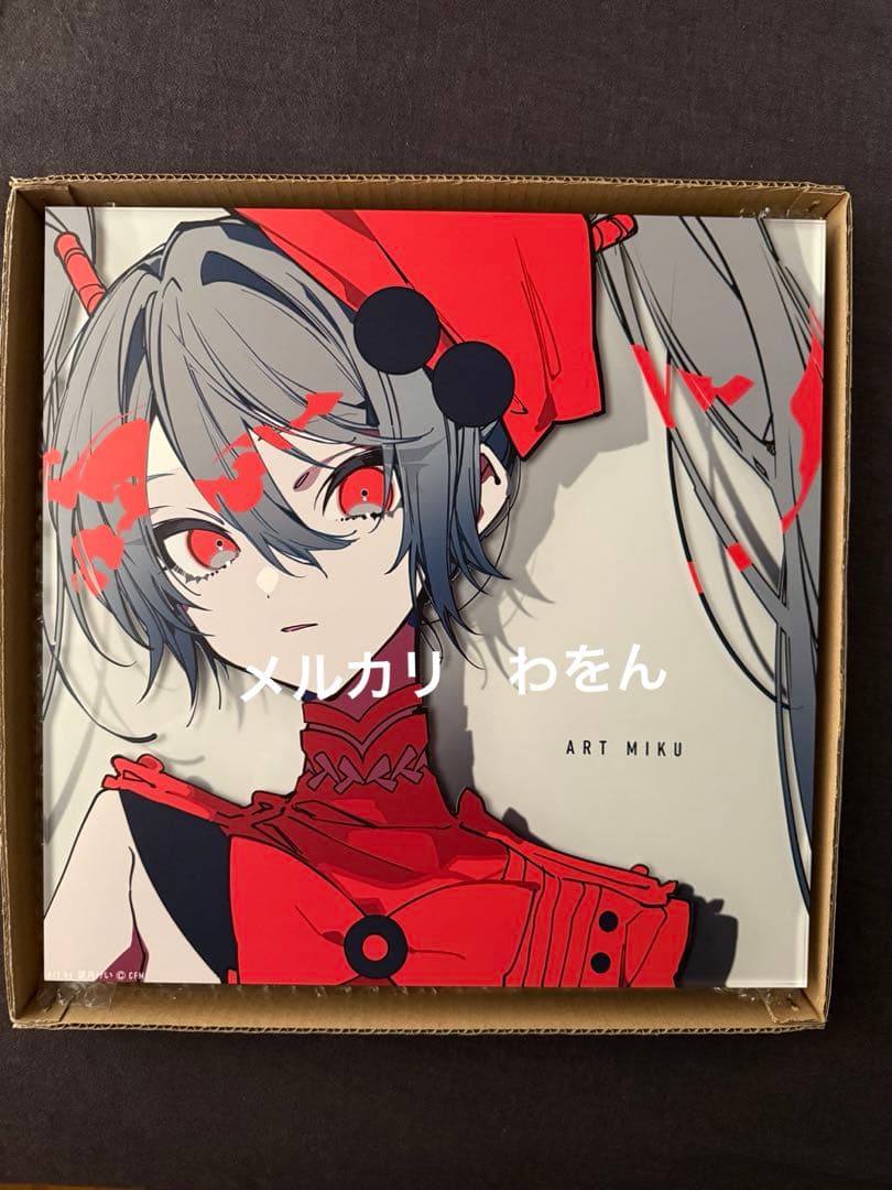 アートミク　望月けい　直筆サイン入り　アクリルパネル 初音ミク　ビッグアクリル